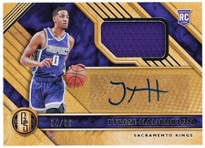 2020-21 Panini Chronicles #GS-TYH Tyrese Haliburton Auto Patch RC (#64/99)