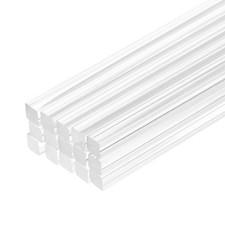 15pcs Acrylic Square Rods 1/8" x 12" Clear Acrylic Dowel Rods Sticks