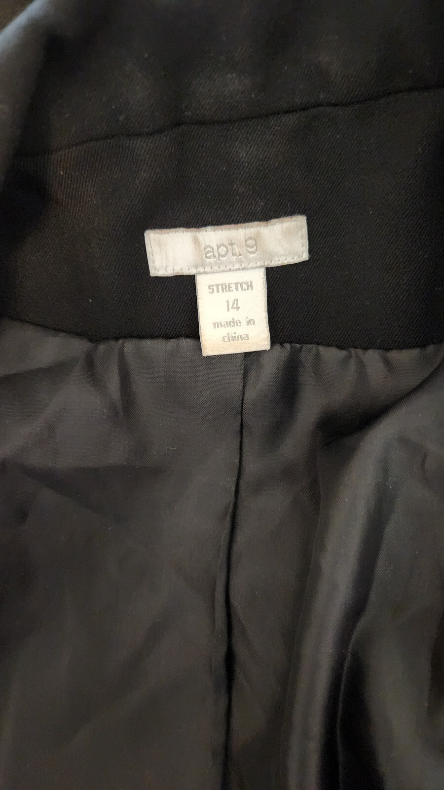 Apt 9 Solid Black Long Sleeve 2 Button Blazer Jac… - image 5