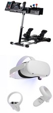 Simulatore Di Volo, Visore Meta Quest 2, Cloche, Manette, Pedaliera, Supporto