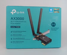 TP-Link WiFi 6 PCIe WiFi Card for Desktop PC AX3000 (Archer TX55E) Bluetooth 5.3