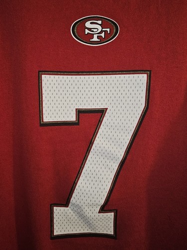 San Francisco 49ers Colin Kaepernick 2014 Xl Mens Red Graphic Logo Tshirt NFL - Picture 5 of 12