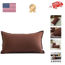 Chic Reddish Brown 12"x20" Lumbar Pillow Cover - Perfect for Gifts and Decor
