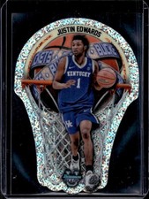 2023-24 Bowman Best U Justin Edwards U Buckets Die Cut Speckle Refractor #BUB-7