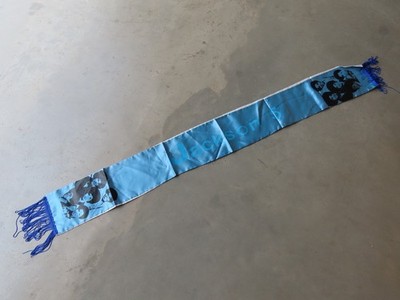 Vintage Jackson 5 Five 1972 European Tour Silk Scarf, Motown Memorabilia Michael