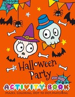 Halloween Malbuch FüR Kinder - RäTsel, Ausmalen, Punkte Verbinden, Matching