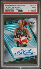 2022 PANINI REVOLUTION WNBA AUTOS INFINITE LAUREN JACKSON 14/25 PSA 9 AUTO
