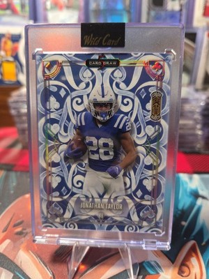 Wild Card 5 Card Draw Jonathan Taylor Color Match True 1/1 Football Card 2025