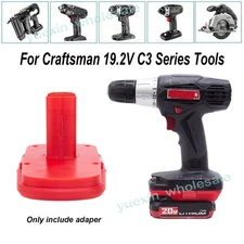 Adapter For Bauer 20V Battery Convert to for Craftsman 19.2V C3 Cordless Tools