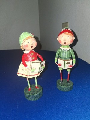 lori mitchell christmas figurines In Henry & Holly Carolers