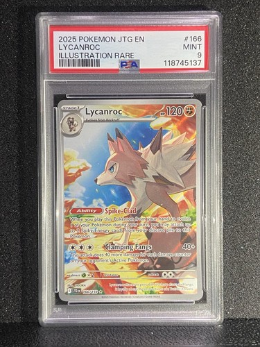 Lycanroc graded PSA 9 for sale on eBay