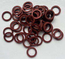 Red Fibre Washers- 18.7mm O/D X 13.7mm I/D X 1.5mm Thk- Various quantities