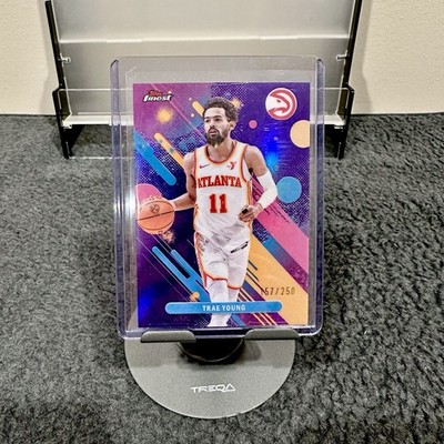 2025-26 Topps Finest Trae Young Common Purple Holo Refractor /250 SP Rare #45