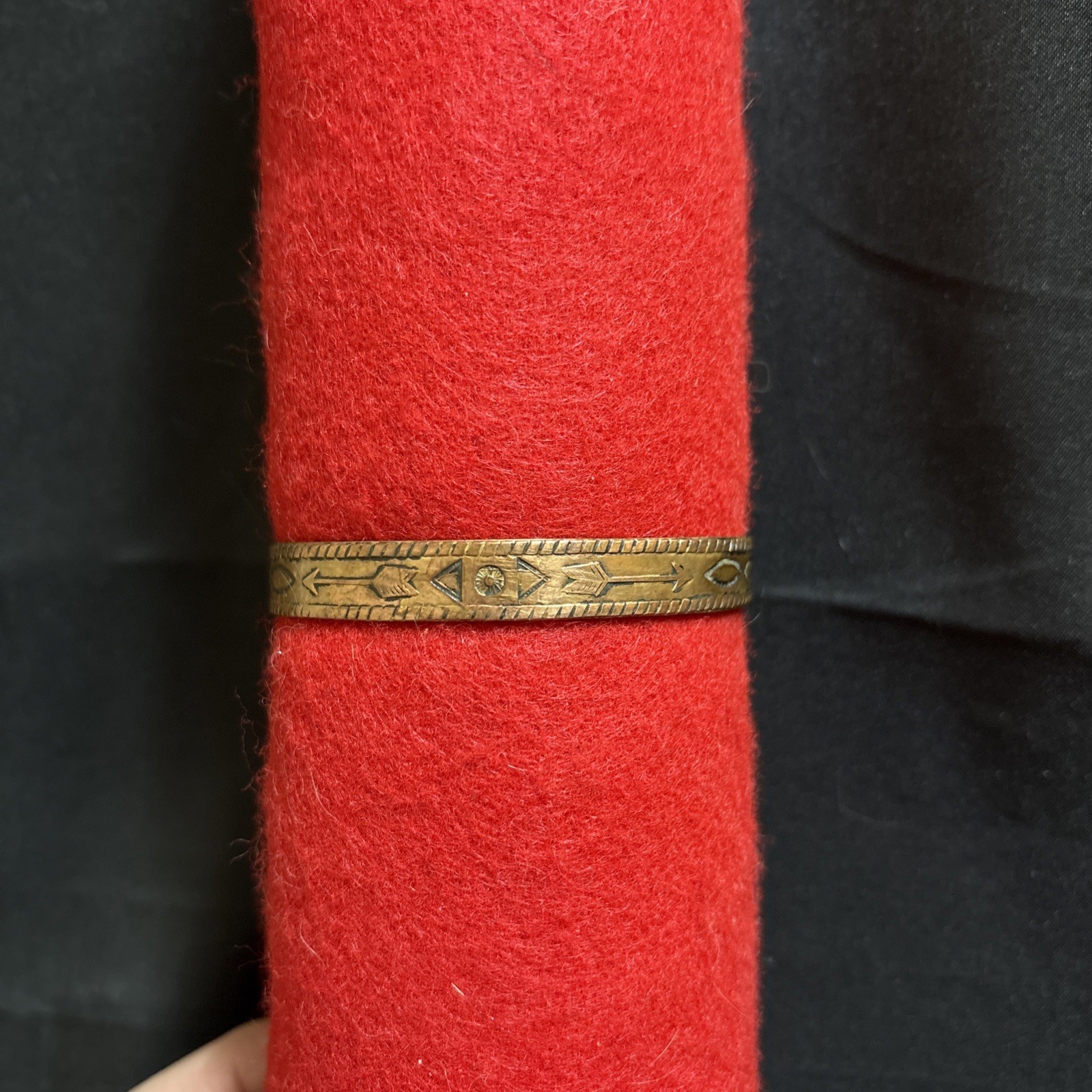 Native American STHWST SOLID COPPER cuff bracelet… - image 9