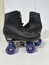 Patines Chicago negros de caña alta talla para mujer 6,5 para hombre 5 patines cuádruples