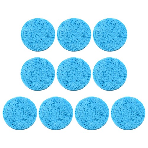 Face Exfoliator Pad Quick Lathering Sponge 10pcs Reusable Round Kit for Makeup - Imagen 13 de 16