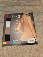 Felina Cotton Stretch Camisole - Cream, Black And White, 4pk, Medium
