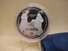 BULLION - Silver Proof Coin METRIC 1oz - 2001 Queen Victoria Gibraltar Crown 95.00 per troy oz