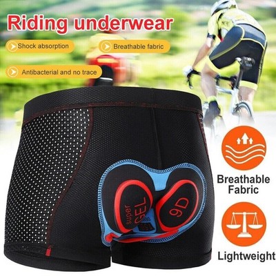 5D Gel Fahrradhose Herren Damen Sitzpolster Radhose Radlerhose Unterhosen Pants#
