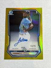 2026 1st Bowman Chrome Yellow Refractor Jose Urbina Auto 13/75 RC SP Pack Fresh