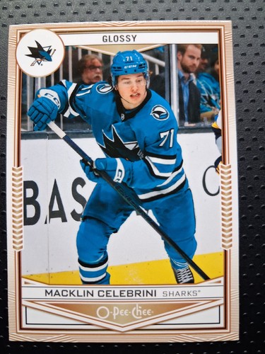 Macklin Celebrini #OPC-34 2024 Upper Deck O-Pee-Chee Glossy card