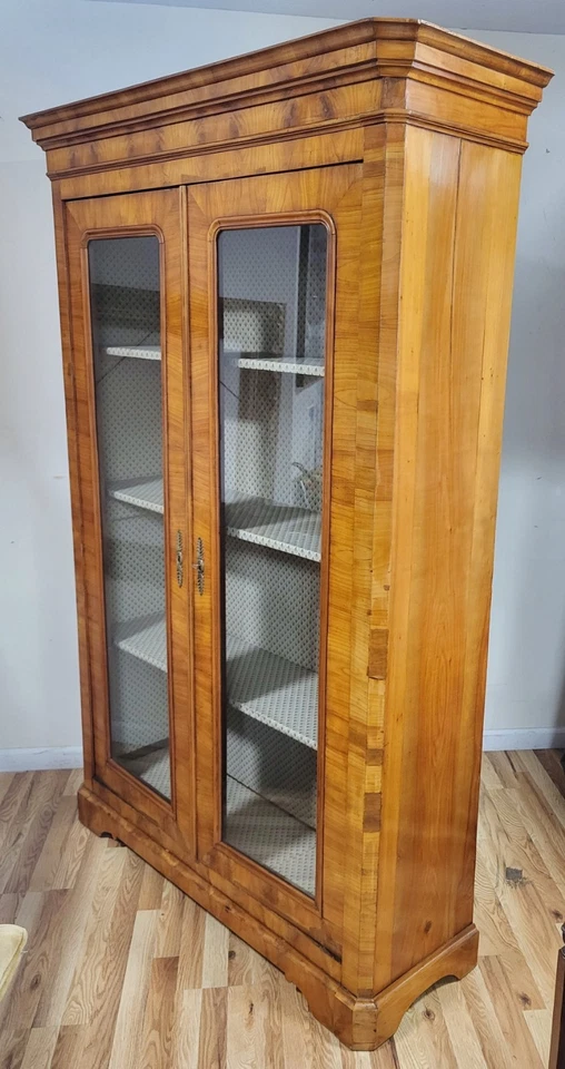 Старинный немецкий АВСТРИЙСКИЙ ФРУКТОВЫЙ ДЕРЕВЯННЫЙ шкаф ВИТРИННЫЙ ШКАФ 19 века - Изображение 4 из 4