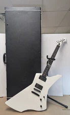 ESP LTD James Hetfield Snakebyte Snow White Ema Guitar W/ ESP Case