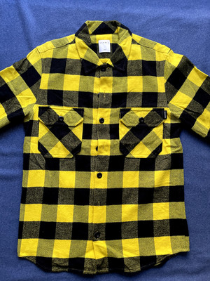 Sandro Paris Hemd Gelb Schwarz Overshirt Gr. M (sehr guter Zustand)