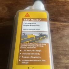 Sika MaxMix Plasticiser Liquid Mortar Improver Brown 1L