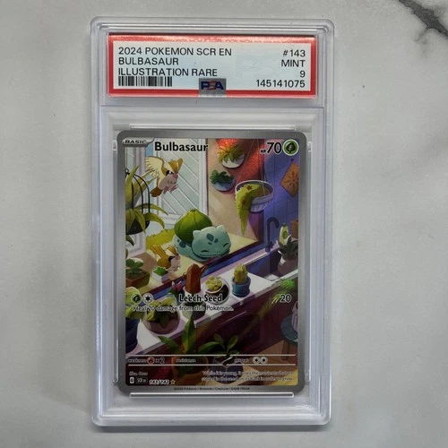 2024 POKEMON STELLAR CROWN #143 BULBASAUR 🌱 PSA 9