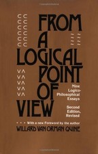 FROM A LOGICAL POINT OF VIEW: NINE LOGICO-PHILOSOPHICAL By Willard Van Orman