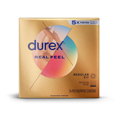 Durex RealFeel Non-Latex Condoms 24 count