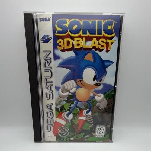 Sega Saturn Sonic 3D Blast SEGA Complete Case Manual Disc Platformer NTSC