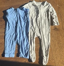 Kyte Baby Bamboo Bodysuits Set Of 2 Size 3-6 Months One Footie And One Cutoff