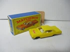 Matchbox Lesney Regular Wheels #20 Chevrolet Taxi- CANARY, WHITE SEATS, boxed