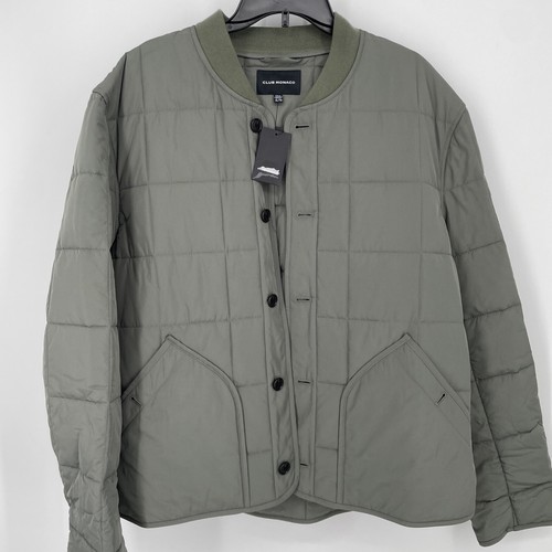 Club Monaco Mens Green Lightweight Quilted Puffer Long Sleeve Jacket Size XL NWT - Picture 5 of 6