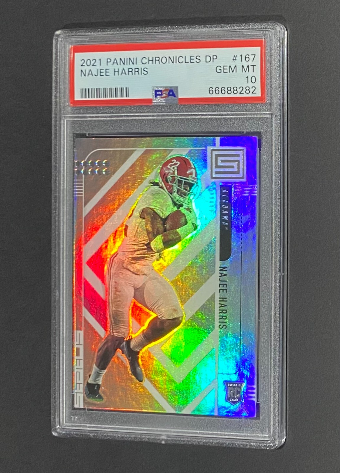 2021 CHRONICLES DP NAJEE HARRIS STATUS ROOKIE CARD ALABAMA #167 RC PSA 10 POP 4