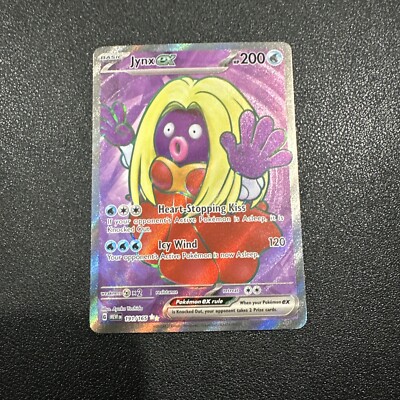 Jynx ex 191/165 Double Rare Full Art ENGLISH Pokmon Card 151 MEWEN NM | eBay Jynx ex 191/165 Double Rare Full Art ENGLISH Pokmon Card 151 MEWEN NM | eBay