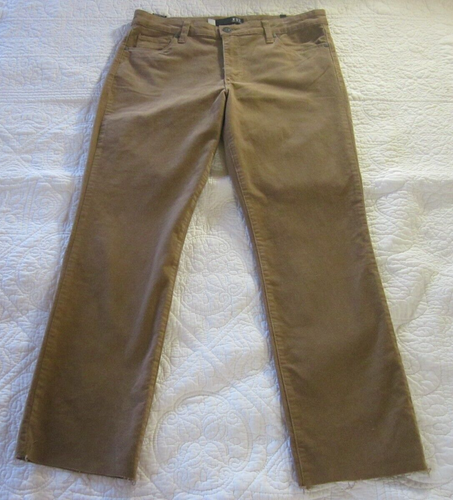 Kut from the Kloth Womens Pants Size 10 Reese Corduroy Ankle Straight Tan - Picture 5 of 8