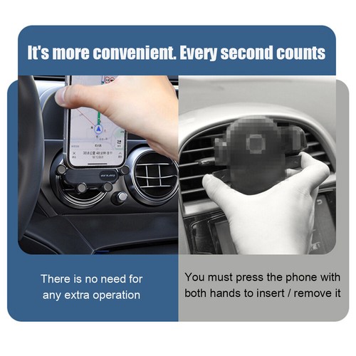 Gub V06 Smartphone Halterung Air Vent Clip Mount Einziehbare automatische Unters - Zdjęcie 6 z 12
