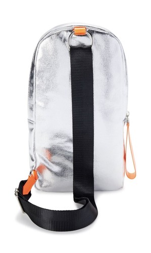 🎒Caden Sling Functional Crossbody Shoulder Backpack Silver Back to School A4 - Picture 4 of 5