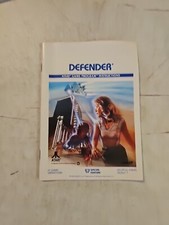 Defender Atari Video Game Program Instructions Insert Vintage 1982