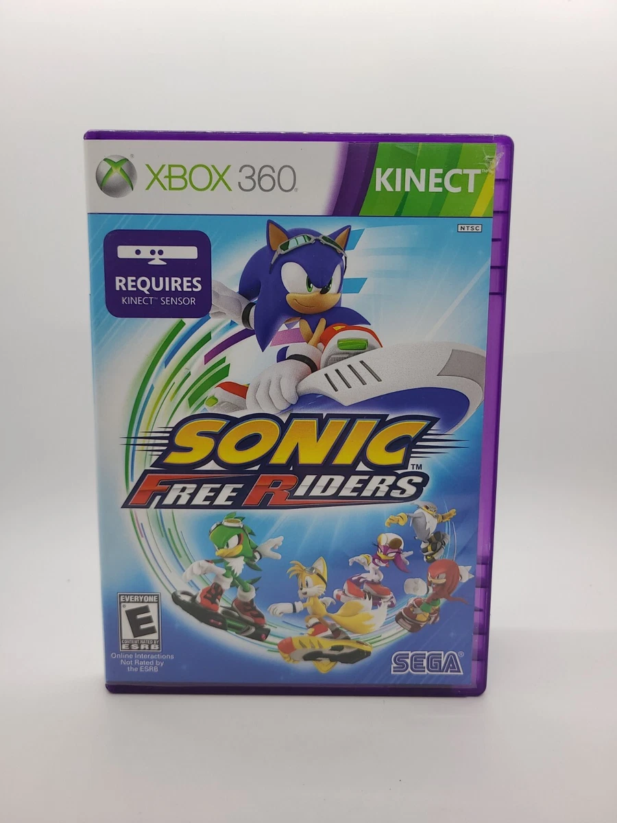 Sonic Free Riders Microsoft Xbox 360 Kinect Game Complete in box with  Manual