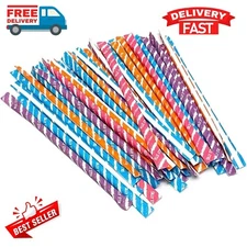 120+ PIXY SILLY STIX CANDY - SWEET & SOUR SUGAR FILLED STRAWS, ASSORTED FLAVORS