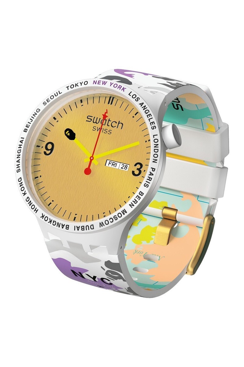 Swatch Big Bold Bape Swatch Bathing Ape 2021 Swatch X Bape