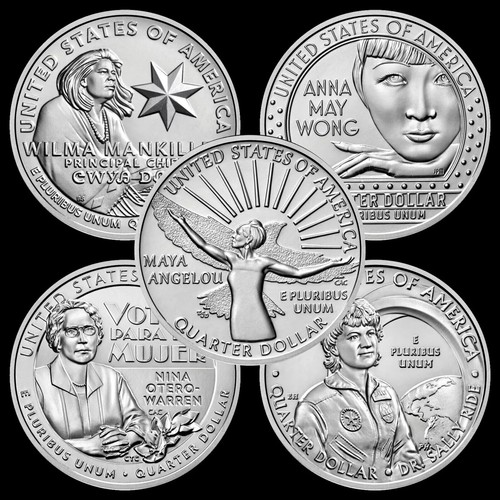 2022 + 2023 + 2024 American Women Series Quarters -3 Years - COMPLETE - 15 COINS - Picture 5 of 7