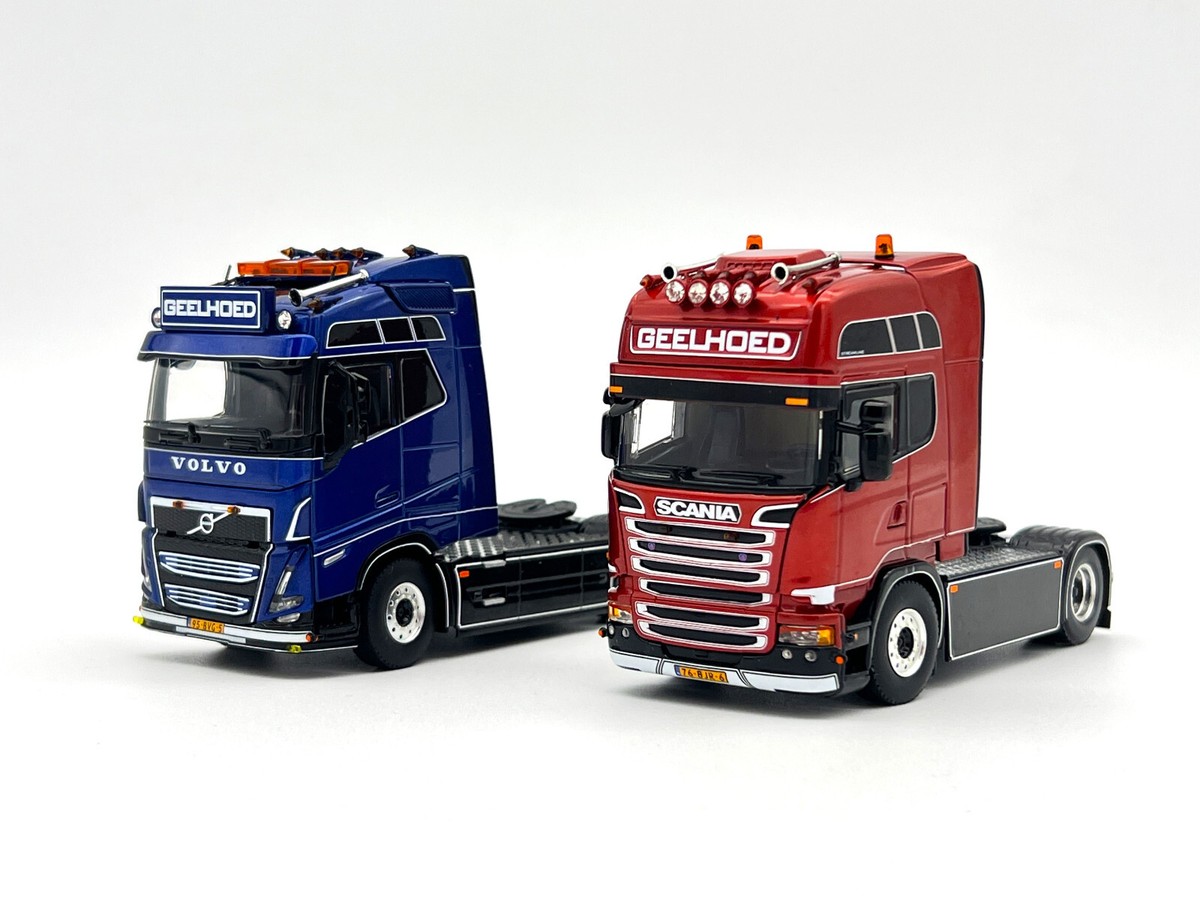 自動車 WSI 01-2763 SCANIA TOPLINE+TRAILER 1/50 WSI 1/50 FOR SCANIA HIGHLINE 8X4 LOWLOADER 4+2AXLE DOLLY