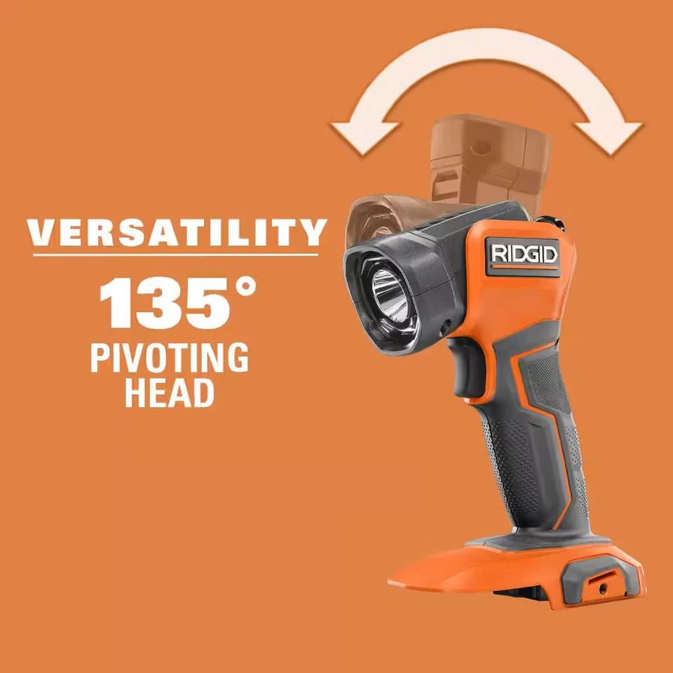 Ridgid 18V Cordless LED Work Light 18 Volt (Tool Only) 400 Lumens R8695B - Image 4 of 4