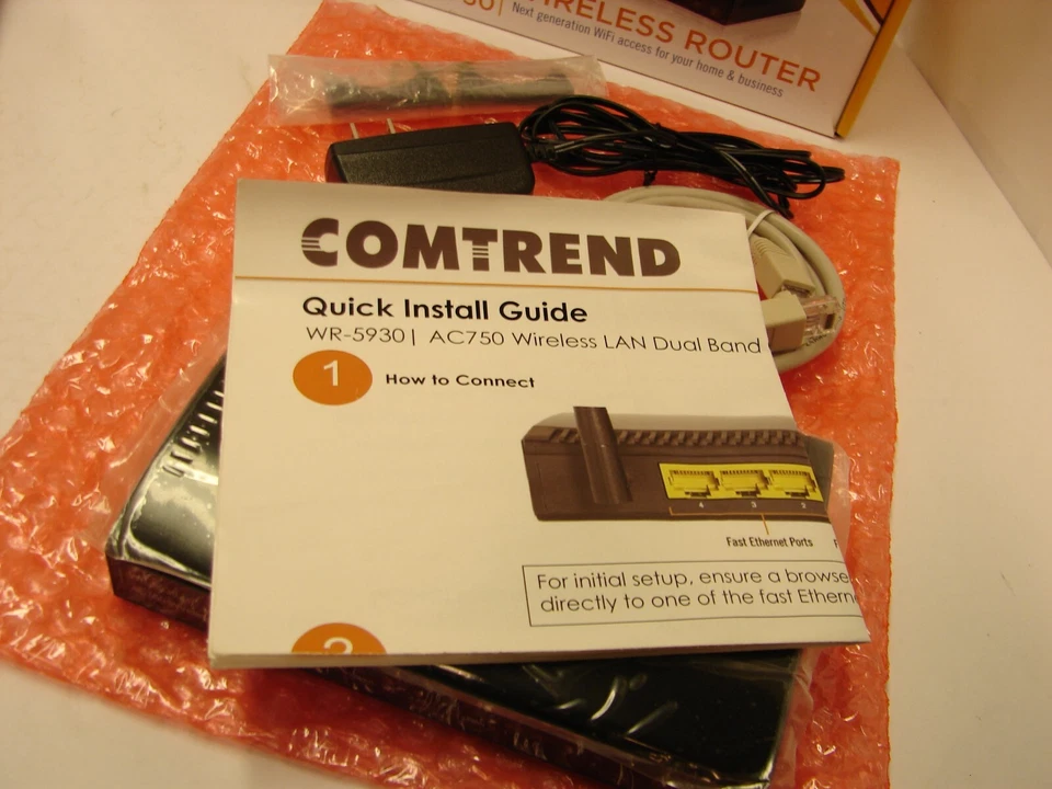 NEW! Comtrend WR-5930 Wireless Router AC750 2.4/5 Ghz Dual Band - Image 3 of 4