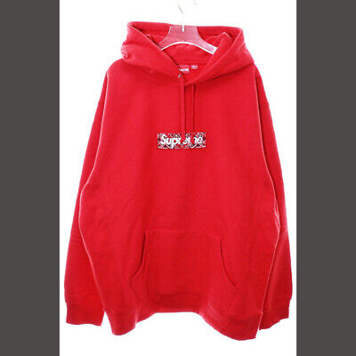 SUPREME 19AW BANDANA BOX LOGO HOODED SWEATHED RED XL HOODIE SUPREME 19AW BANDANA BOX LOGO HOODED SWEATHED RED XL HOODIE